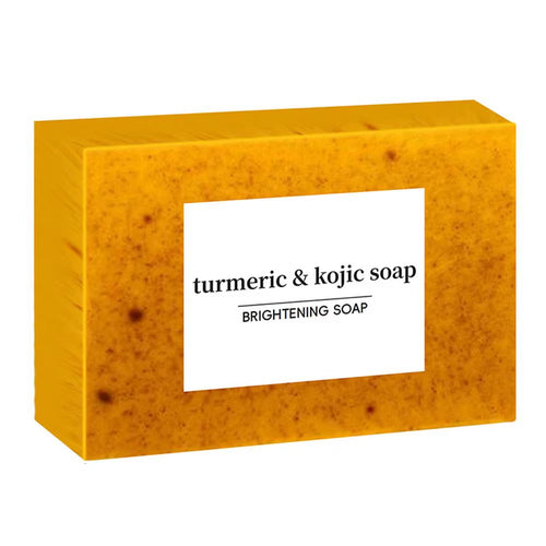 Revitalize Your Skin with 100G Turmeric Handmade Soap - Brightening Lemon Kojic Acid Shower & Facial Soap for Deep Cleansing and Flawless Skin Care
