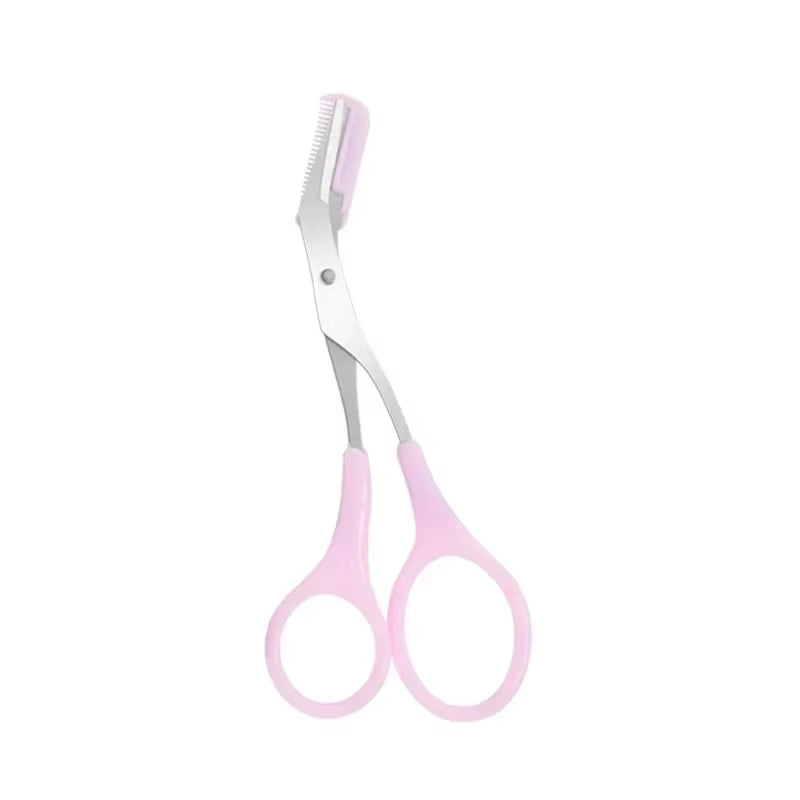Eyebrow Trimmer Scissor Beauty Products for Women Eyebrow Scissors with Comb Beauty Scissors Stainless Steel Makeup Accessories