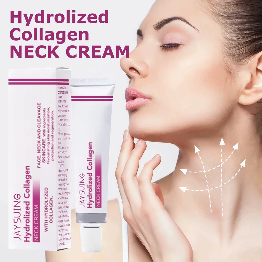 40G Hydrolyzed Collagen Neck Cream Face Lifting Firming Lightening Lines Care Lotion Moisturizer Neck Rejuvenation Cream