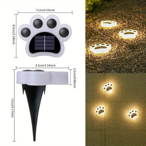 1Pc Solar Cat Claw Buried Light Outdoor Waterproof Outdoor Courtyard Garden Layout Villa Small Yard Decoration Lawn Light