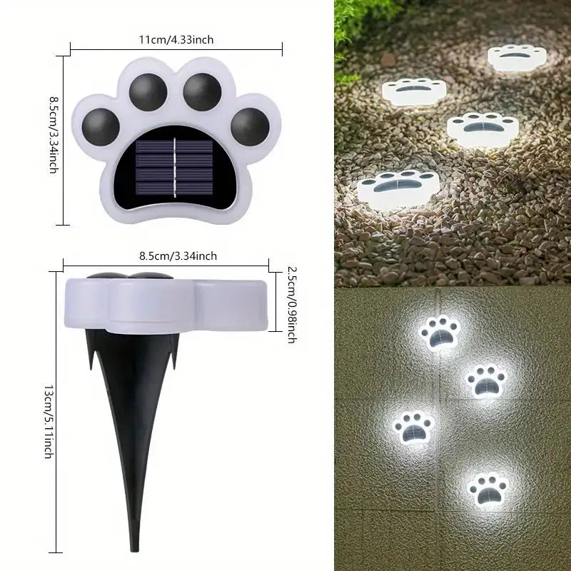 1Pc Solar Cat Claw Buried Light Outdoor Waterproof Outdoor Courtyard Garden Layout Villa Small Yard Decoration Lawn Light