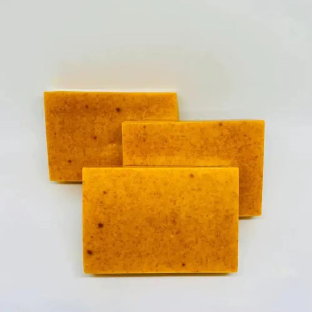 Revitalize Your Skin with 100G Turmeric Handmade Soap - Brightening Lemon Kojic Acid Shower & Facial Soap for Deep Cleansing and Flawless Skin Care