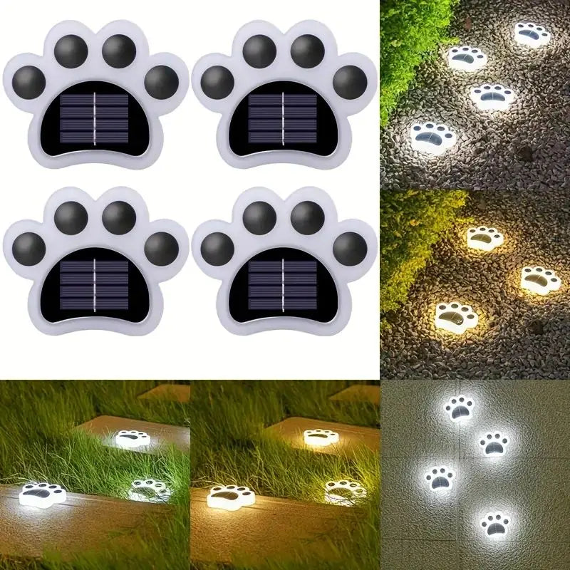 1Pc Solar Cat Claw Buried Light Outdoor Waterproof Outdoor Courtyard Garden Layout Villa Small Yard Decoration Lawn Light