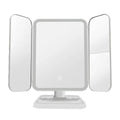 Trifold Makeup Mirror LED Lights Dorm Dressing Mirror Beauty Light up Your Fill Light with Smart Complementary Makeup Mirror Tri
