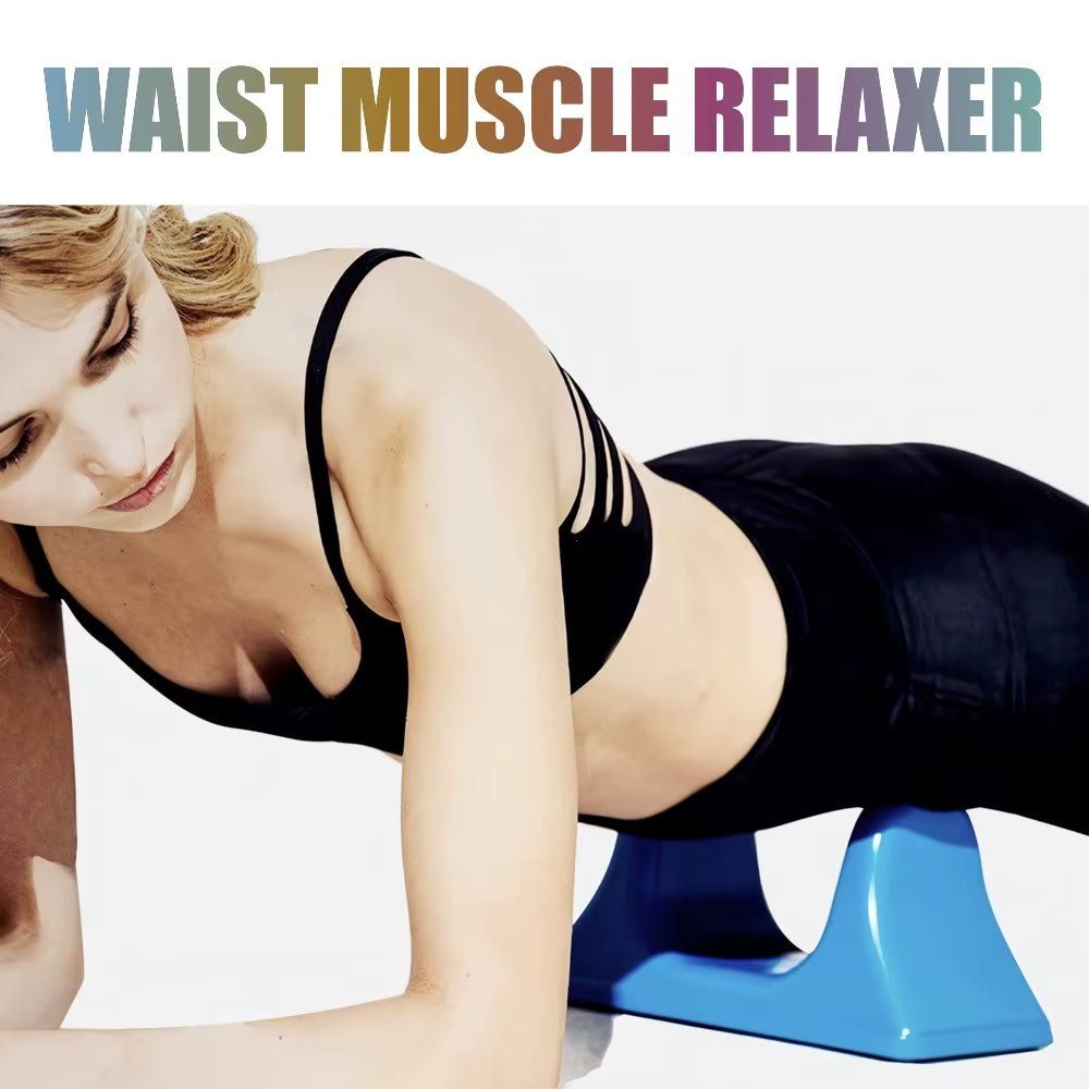 Deep Tissue Waist Muscle Relaxer Massager for Hip, Back and Psoas Training, Body Stretching with Ergonomic Design