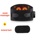 New Upgrade Electric Heating Waist Massager Support Belt Vibration Hot Compress Brace Belt Back Relax 3 Gears Adjustment